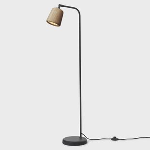 New Works vloerlamp Materiaal, houtkleurig, eiken, hoogte 125 cm