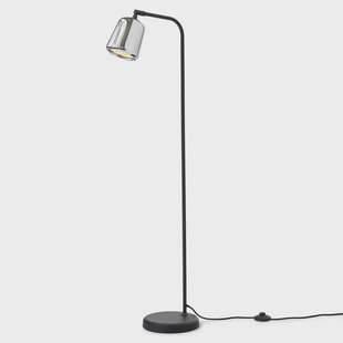 New Works vloerlamp Materiaal, chroom, roestvrij staal, hoogte 125 cm