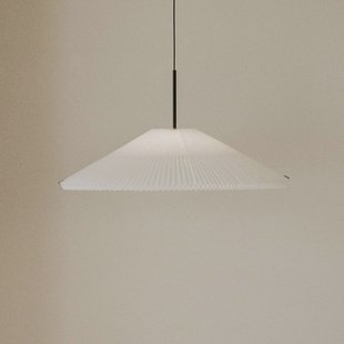 New Works LED hanglamp Nebra, Ø 70 cm, wit, aanpasbaar
