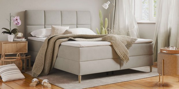Boxspring Quadro velvet met opbergruimte 180 x 200 cm | NADUVI Collection