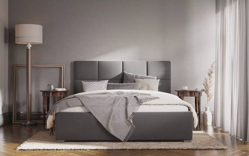 Bed Square velvet met opbergfunctie 180 x 200 cm | NADUVI Collection