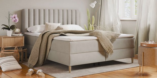 Boxspring Tassos velvet met opbergruimte 180 x 200 cm | NADUVI Collection