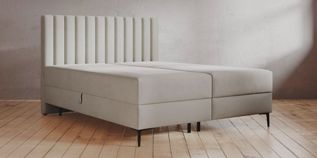 Boxspring Tassos velvet met opbergruimte 160 x 200 cm | NADUVI Collection