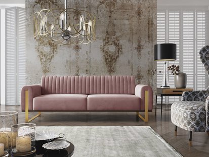 3-zitsbank Nouveau velvet | NADUVI Collection