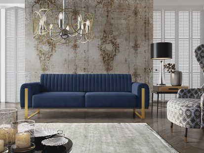 3-zitsbank Nouveau velvet | NADUVI Collection