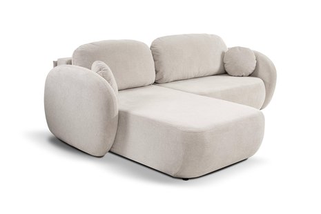 Hoekbank OLAN met slaapfunctie links chenille | NADUVI Collection