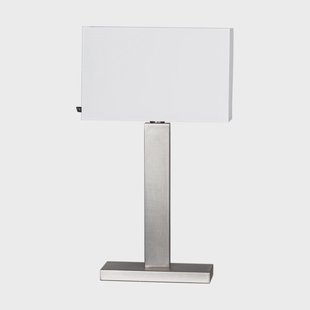 By Rydéns Prime tafellamp 69 cm Geborsteld staal-witte lampenkap