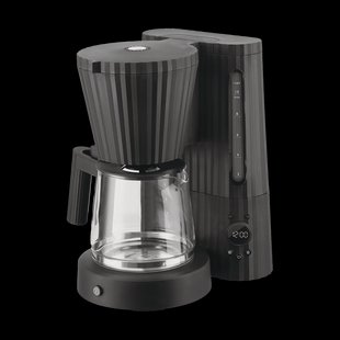 Alessi Plissé koffiezetapparaat Zwart