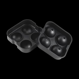 Dorre Isha ronde ijsblokjesvorm 4 st. Zwart