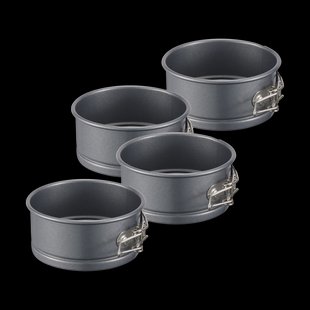 Dorre Karabo mini bakvorm koolstofstaal 4-pack Ø10 cm