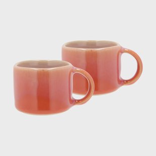 Villa Collection Styles espressokop 8 cl 2-pack Lila-orange