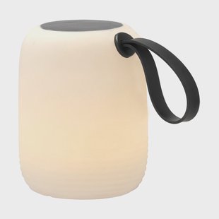 Villa Collection Hav lounge lamp met zonnecellen Ø12,5 cm Wit-zwart