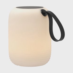 Villa Collection Hav lounge lamp met zonnecellen Ø17,5 cm Wit-zwart