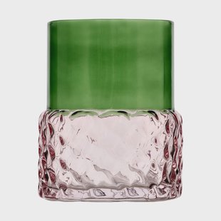 Villa Collection Styles kaarsenhouder Ø7,7x10 cm Groen-roze