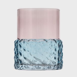 Villa Collection Styles kaarsenhouder Ø7,7x10 cm Blauw-roze