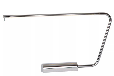 Lucide Madison - bureaulamp - 62,5 x 5,5 x 33 cm - 6,5W dimbare LED incl. - chroom