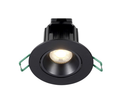 Sylvania Start Spot - inbouwspot - Ø 86 mm, 72 mm inbouwmaat - 9W dimbare LED incl. - IP44 - zwart