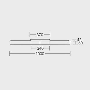 HerzBlut LED plafondlamp Lana del bianco, hout, dimbaar