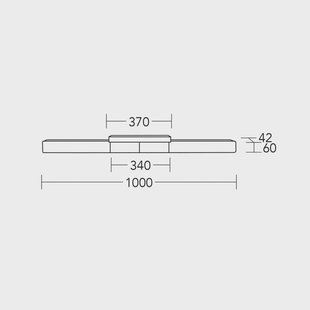 HerzBlut LED plafondlamp Lana del bronco, hout, dimbaar