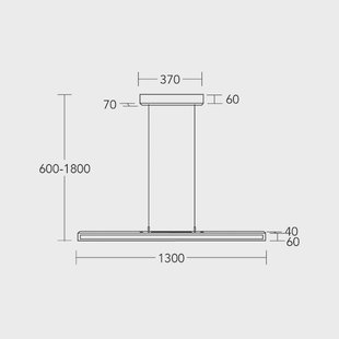 HerzBlut LED hanglamp Karl K, hout, omhoog/omlaag, dimbaar