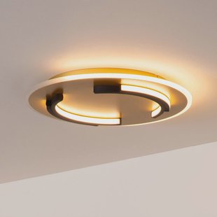 Lucide LED plafondlamp Andreas, rond, Ø 40 cm, goud mat