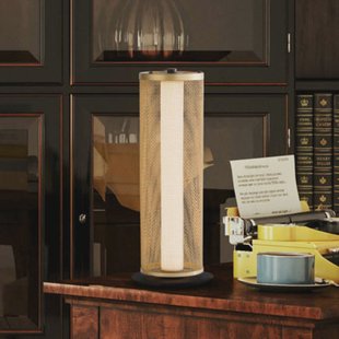 Searchlight Thread LED tafellamp, goudkleurig, dimbaar in 3 stappen, staal