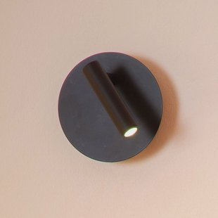 Lucide LED oplaadbare wandspot Jolijn, zwart, Ø 10,2 cm, magneet