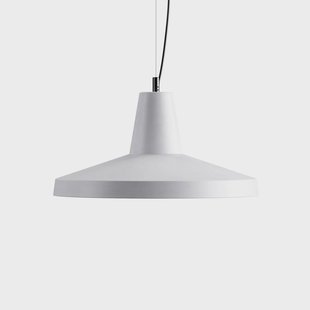 Karman Gangster hanglamp, wit, Ø 50 cm, keramiek, E27
