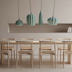 Karman hanglamp Sahara, saliegroen, Ø 14 cm, keramiek E27