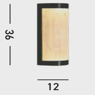 Searchlight LED wandlamp Nile, hoogte 36 cm, zwart, staal, IP44