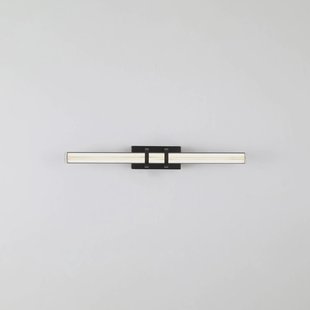 Searchlight Parma LED wandlamp, zwart, staal, glas, IP44