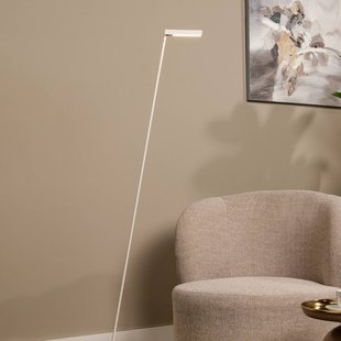 Lucide Lavale LED vloerlamp, wit, dimbaar, hoogte 138 cm