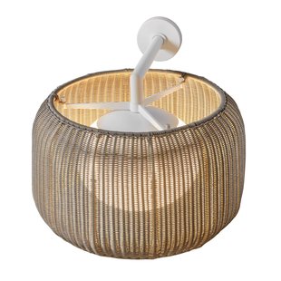 Bover buitenwandlamp Fora A, natuurlijk wit/beige, Ø 50 cm, E27