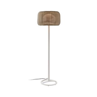 Bover terraslamp Fora P, naturel wit/beige, hoogte 165 cm,