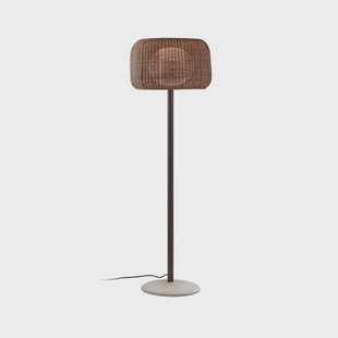 Bover terraslamp Fora P, grafietbruin/bruin, hoogte 165 cm,