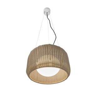Bover LED buiten hanglamp Fora S, natuurlijk wit/beige, Ø 50 cm