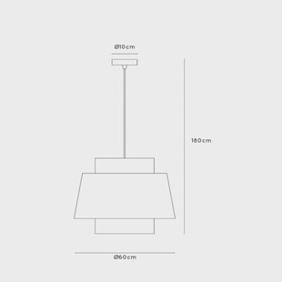 Lucide Tribute hanglamp, 1-lamp, Ø 60 cm, textiel, beige