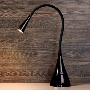 Lucide Zozy LED bureaulamp, zwart, dimbaar, flexibele arm