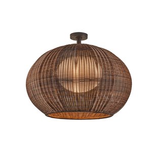 Bover LED buiten plafondlamp Garota, grafietbruin/bruin