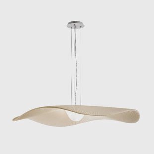 Bover LED hanglamp Mediterránia, wit/crème, Ø 105 cm