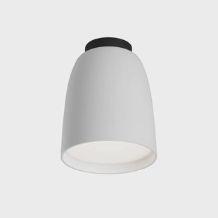 Bover LED buiten plafondlamp Moer, wit, aluminium/staal, Ø 10 cm