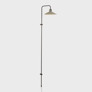 Bover wandlamp Platet A/05, zwart/olijfgrijs, 142 cm, E14