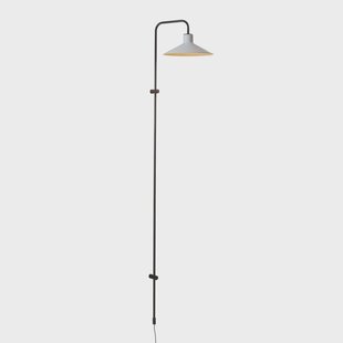 Bover wandlamp Platet A/05, zwart/grijs, 142 cm, E14