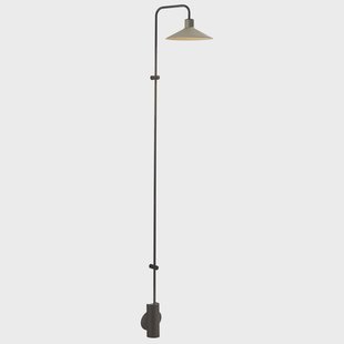 Bover LED wandlamp Platet A/06, zwart/olijfgrijs, 154 cm