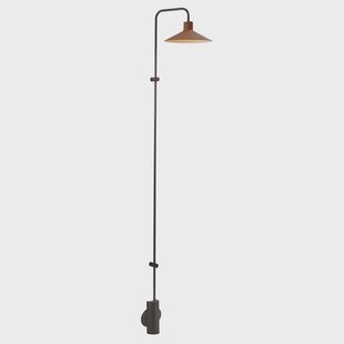 Bover LED wandlamp Platet A/06, zwart/terracotta, 154 cm