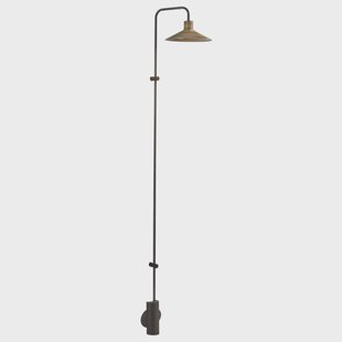 Bover LED wandlamp Platet A/06, kleur zwart/antiek messing