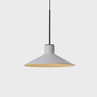 Bover LED hanglamp Platet, zwart/grijs, Ø 20 cm
