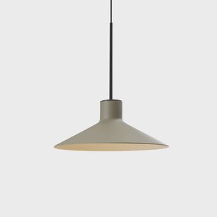 Bover LED hanglamp Platet, zwart/olijfgrijs, 20 cm