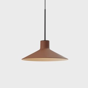 Bover LED hanglamp Platet, zwart/terracotta