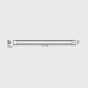 LEDVANCE LED kantoor hanglamp Lijn 840 lengte 112 cm, wit